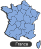 Map Of France With Shadow Clip Art